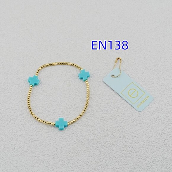 Enewton Gold Bead Cross Bracelet